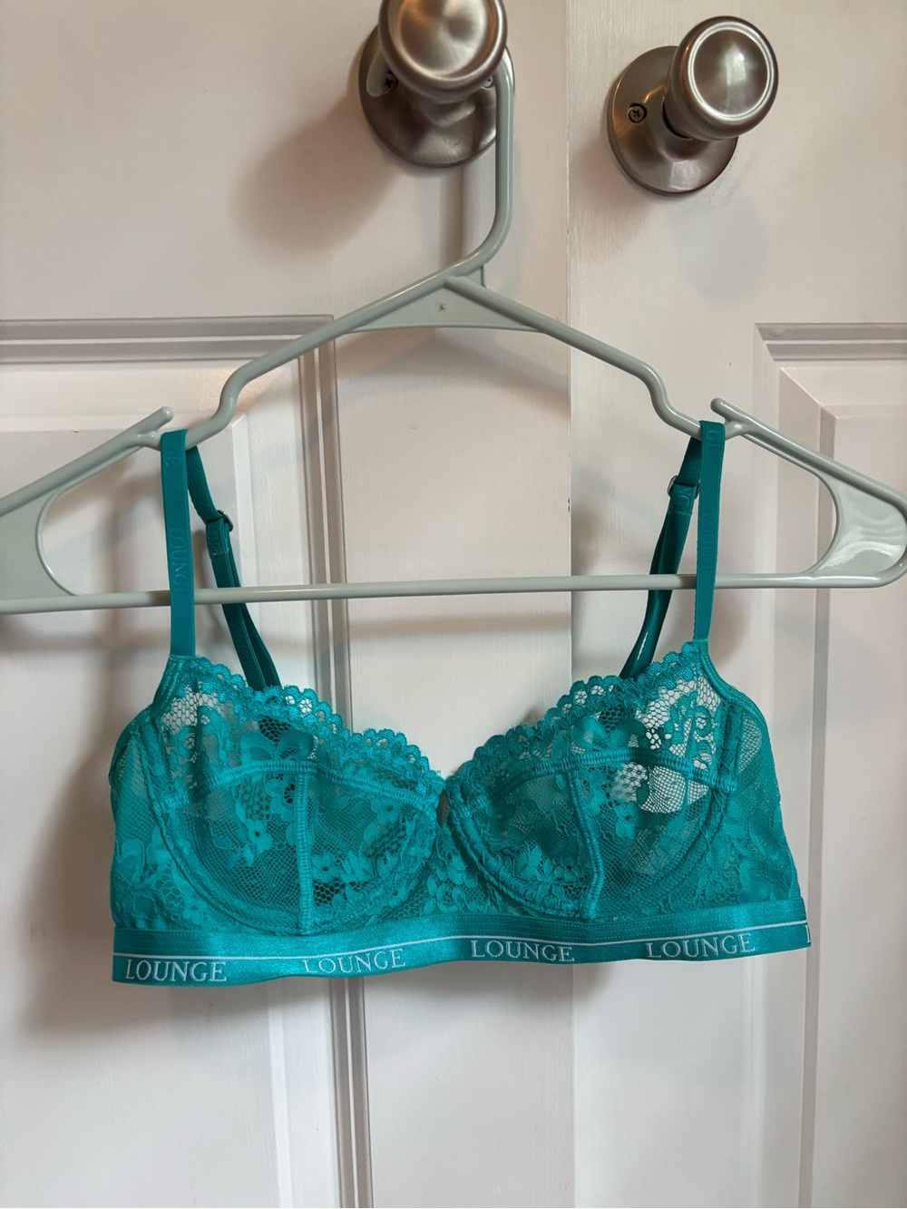 Lounge Teal Lace Underwire Bra